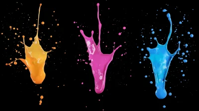 Colorful Paint Splashes