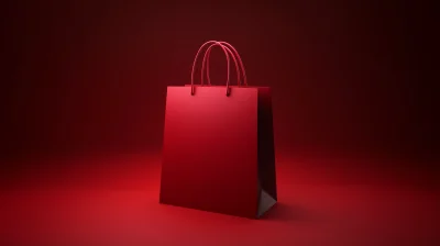 Red Paper Shopping Bag