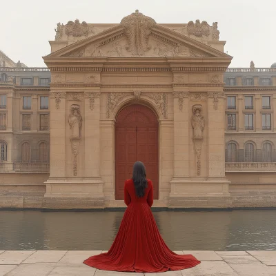 Opera Singer at Place de la Monnaie