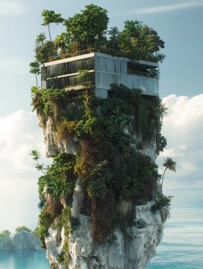 Tropical Island Skyscraper