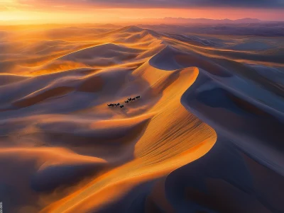 Sahara Desert Sunset