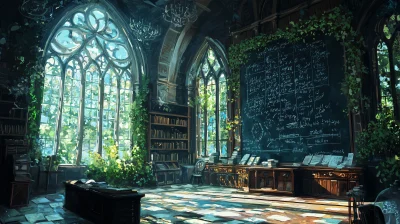 Romantic Schoolroom Atmosphere