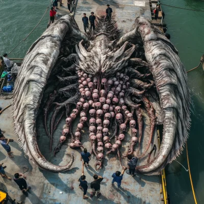 Massive Tentacled Nautilus