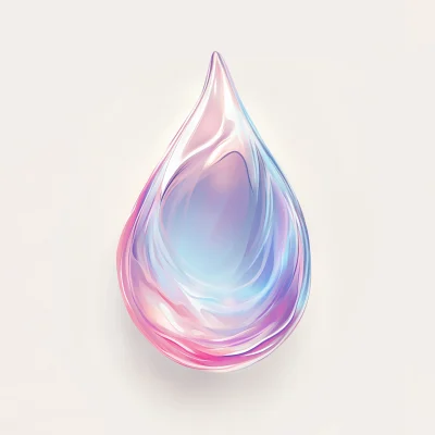 Single Water Drop Illustration