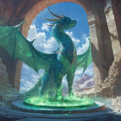 Ancient Dragon Unleashing Magic