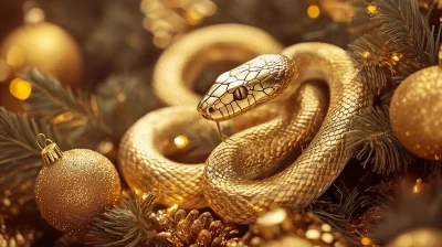 Golden Snake and Decorations