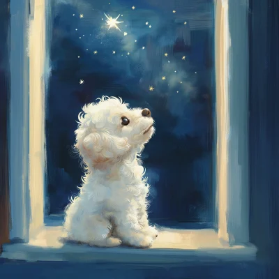 Puppy Stargazing