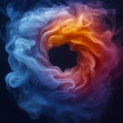 Colorful Smoke Vortex