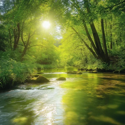 Summer Serenity by the River