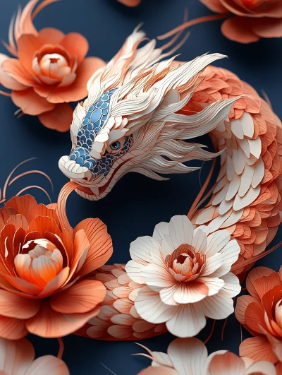 Chinese Snake Artwork