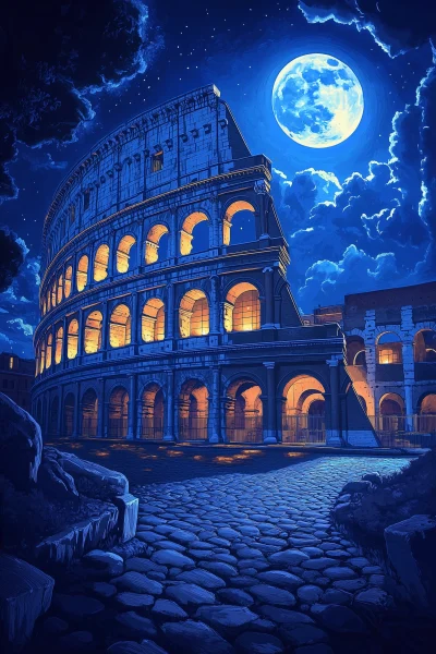 Moonlit Colosseum