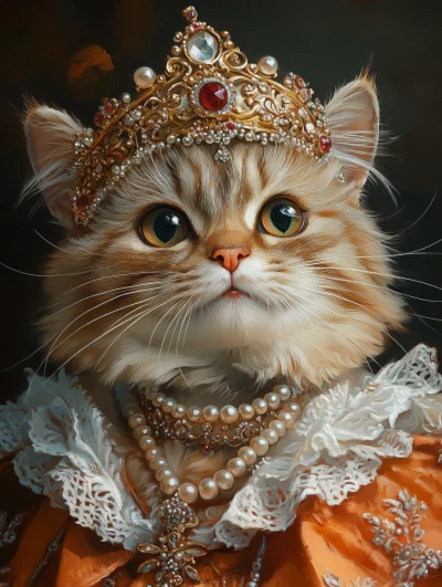 Regal Cat Portrait