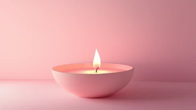 Serene Candle Flame