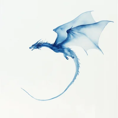 Blue Dragon in Flight