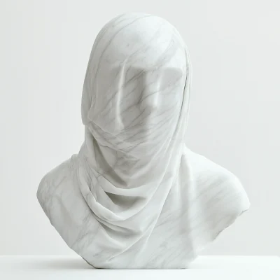 Marble Veiled Woman