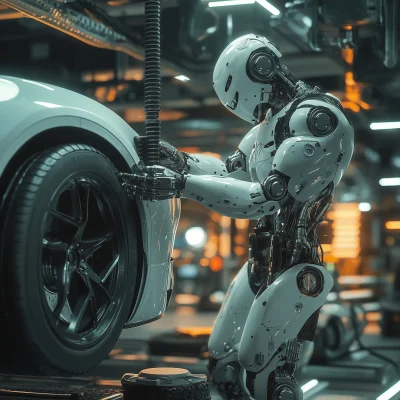 Robot Changing Tire