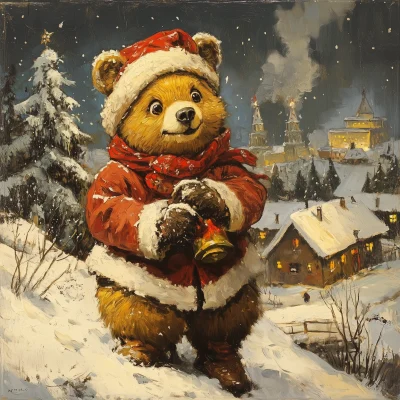 Soviet Christmas Bear Cartoon