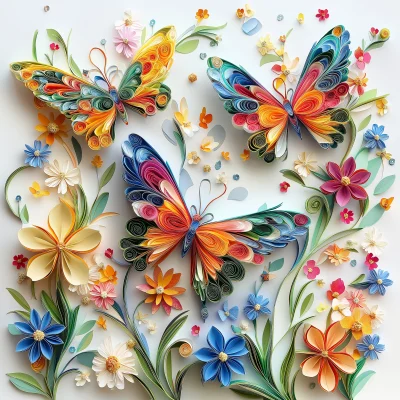 Colorful Butterfly Bloom