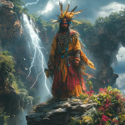 High Priest Shaman on Cliff