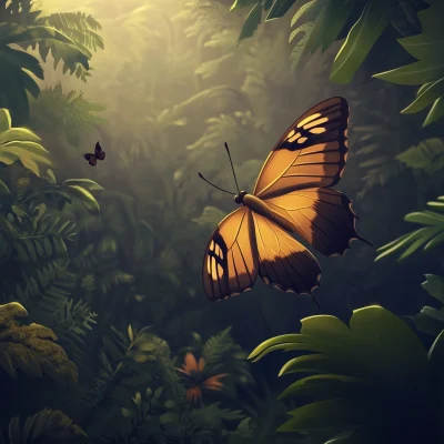 Wild Forest Butterfly