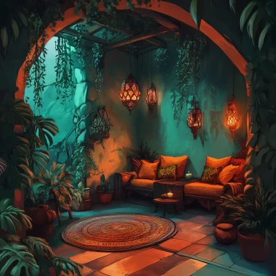 Cozy Afrohemian Room