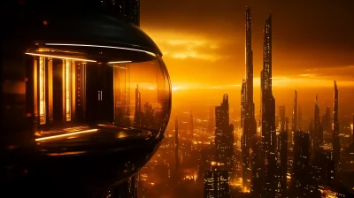 Futuristic City Elevator