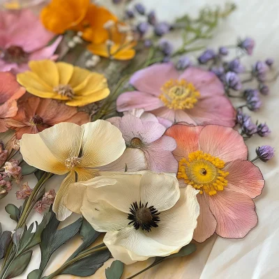 Vintage Pressed Flowers