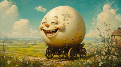 Happy Egg in the Countryside