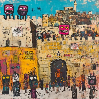 Basquiat Style Western Wall