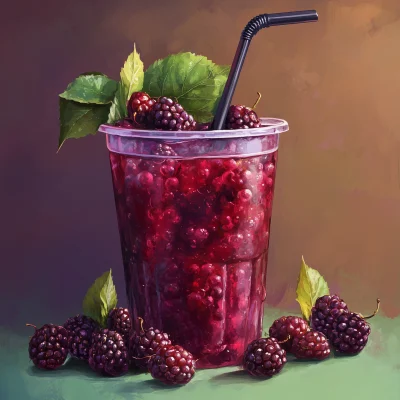 Refreshing Mulberry Drink