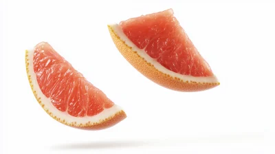 Grapefruit Pulp in Air