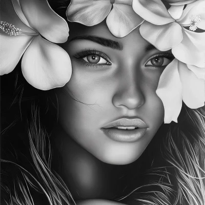 Hawaiian Girl Portrait