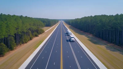 Aerial Highway Intersection