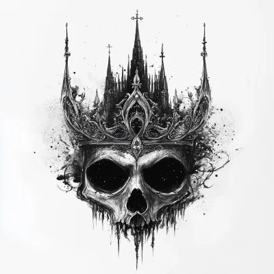 Gothic Crown Illustration