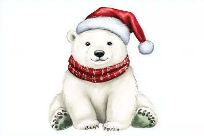 Cute Polar Bear Illustration