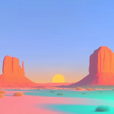 Sunrise at Monument Valley