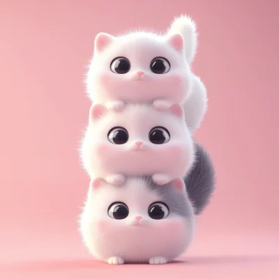 Chubby Cartoon Cats