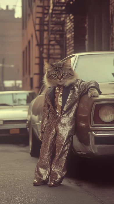 Pimp Cat in the City