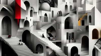 Surreal Labyrinthine Architecture