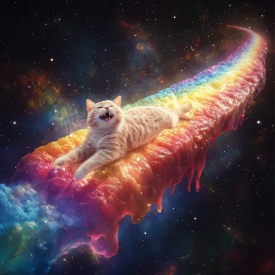 Nyan Cat in Space