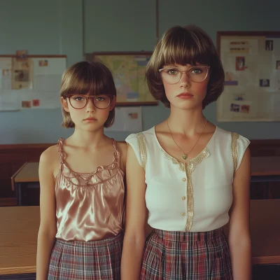 1980’s Mother and Daughter Portrait