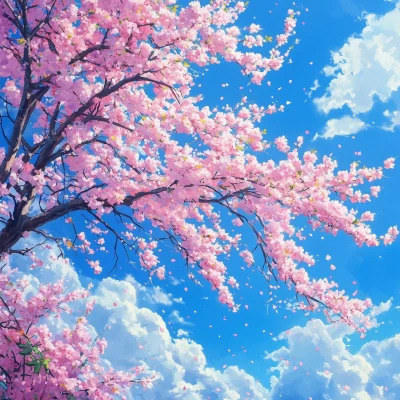 Blossomed Cherry Blossom Tree Under Blue Sky