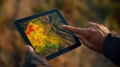 Drone Operator’s Tablet Screen