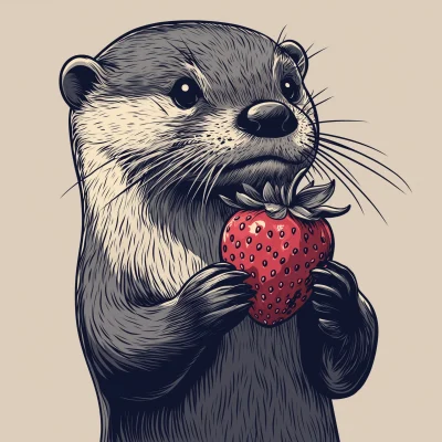 Otter Holding Strawberry