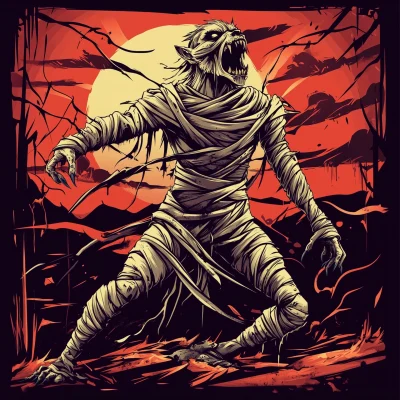 Mummified Werewolf Howling