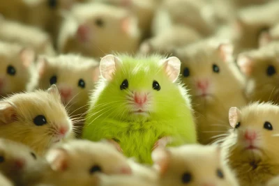 Vibrant Limegreen Hamster