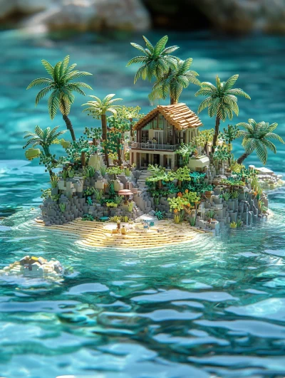 Floating Lego Island