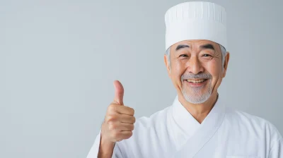 Japanese Chef Thumbs Up