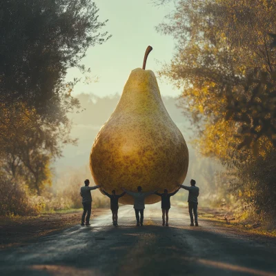 Carrying a Giant Pear