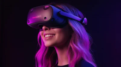 Woman with VR Headset